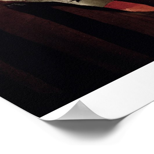 Die Cheat mit dem As der Diamanten, Details der Poster (Ecke)