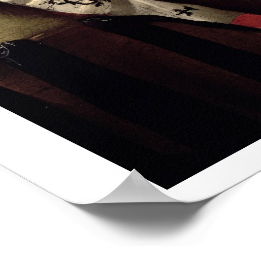 Die Cheat mit dem As der Diamanten, Details der Poster (Ecke)