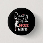 Die Cheerleader Funny Cheerleader Funny Mama rocke Button (Vorderseite)