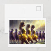 Die Cheerleader, Postkarte (Vorne/Hinten)
