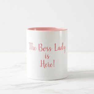 Die Chef-Dame Is Here 11 Unze. Zwei-Ton Tasse