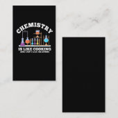 Die Chemie des naturwissenschaftlichen Chemie-Spaß Visitenkarte (Vorne/Hinten)
