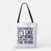 Die Chemie ist wie die Kochen einer lustigen Chemi Tasche (Rückseite)