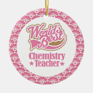 Die Chemie-Lehrer-Geschenk-Verzierung der Welt Keramikornament