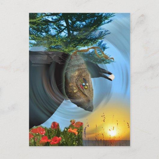 Die Cherokee Puppe Postkarte (Vorderseite)