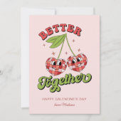 Die Cherry des Valentins im Disco Ball Einladung (Vorderseite)