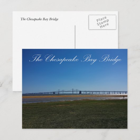 Die Chesapeake Bay Bridge Postkarte (Vorne/Hinten)