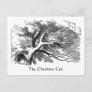 Die Cheshire-Katze Alice im Wunderland Kunstkarte Postkarte