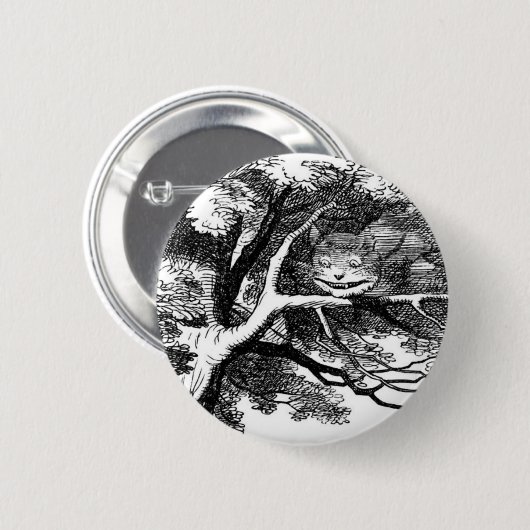 Die Cheshire-Katze Button (Vorne & Hinten)