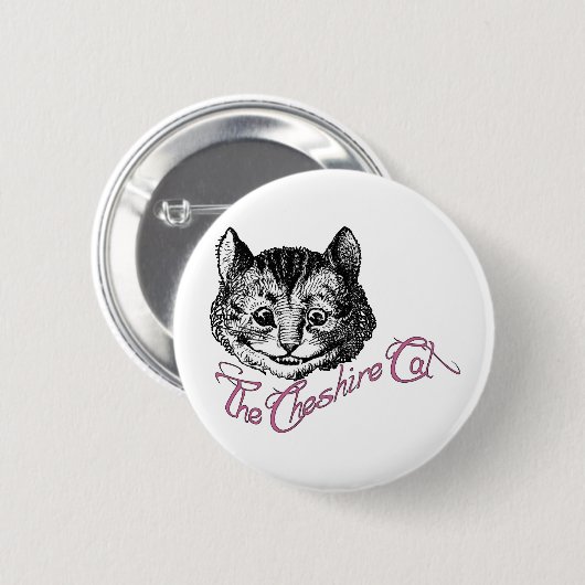Die Cheshire-Katze Button (Vorne & Hinten)