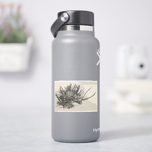 Die Cheshire-Katze im Baum Arthur Rackham Aufkleber (HydroFlask)