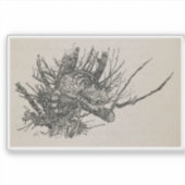 Die Cheshire-Katze im Baum Arthur Rackham Aufkleber (Vorderseite)