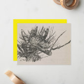 Die Cheshire-Katze im Baum Arthur Rackham Mitteilungskarte (Vorderseite/Rückseite Beispiel)