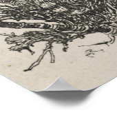 Die Cheshire-Katze im Baum Arthur Rackham Poster (Ecke)