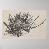 Die Cheshire-Katze im Baum Arthur Rackham Poster (Vorne)