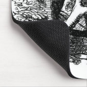 Die Cheshire-Katze Mousepad (Ecke)