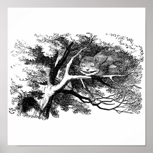 Die Cheshire-Katze Poster (Vorne)