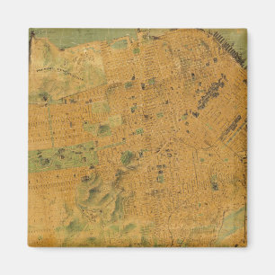 Die Chevalier-Karte von San Francisco Magnet