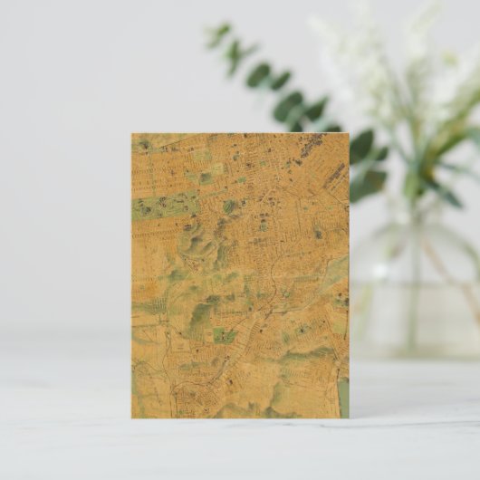 Die Chevalier-Karte von San Francisco Postkarte (Stehend Vorderseite)