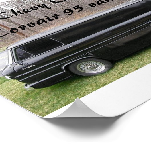 Die Chevy Corvair, Corvair 95 van. Poster (Ecke)