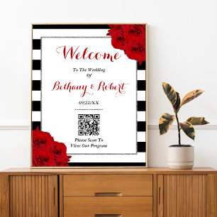 Die Chic Modern Luxe Hochzeitskollektion - Rote Ro Poster