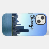 Die Chicago-Skyline iPhone Hülle (Rückseite (Horizontal))