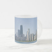 Die Chicago-Skyline Mattglastasse (VorderseiteRechts)