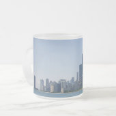 Die Chicago-Skyline Mattglastasse (Vorderseite Links)