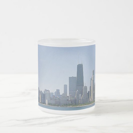 Die Chicago-Skyline Mattglastasse (Mittel)