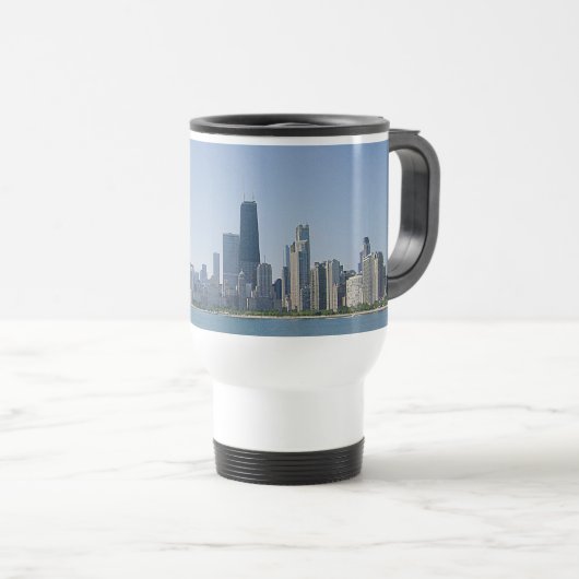 Die Chicago-Skyline Reisebecher (VorderseiteRechts)