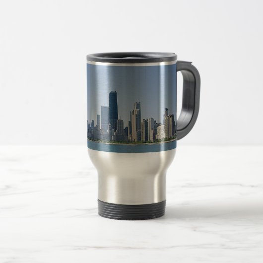 Die Chicago-Skyline Reisebecher (VorderseiteRechts)