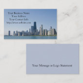 Die Chicago-Skyline Visitenkarte (Vorne/Hinten)