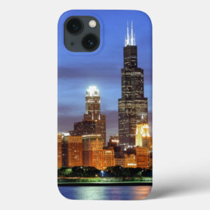 Die Chicago-Skyline vom Adler Planetarium iPhone 13 Hülle