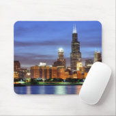 Die Chicago-Skyline vom Adler Planetarium Mousepad (Mit Mouse)