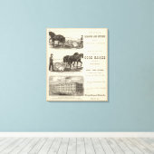 Die Chicagoer Scraper und Ditcher Leinwanddruck (Insitu (Holzboden))