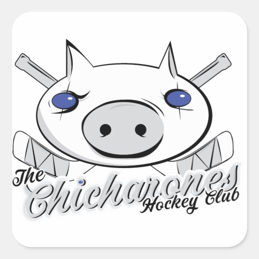 Die Chicharones Quadratischer Aufkleber (Vorderseite)