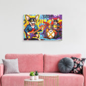 DIE CHIHUAHUAS 11 LEINWANDDRUCK (Insitu (Wohnzimmer))