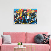 DIE CHIHUAHUAS 3 LEINWANDDRUCK (Insitu (Wohnzimmer))
