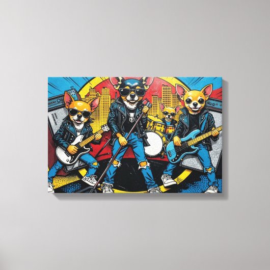 DIE CHIHUAHUAS 3 LEINWANDDRUCK (Vorderseite)