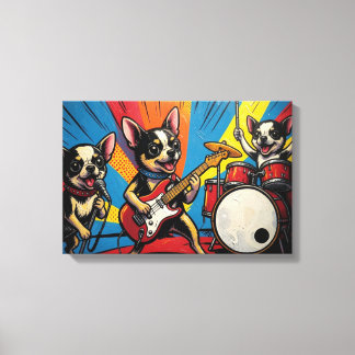 DIE CHIHUAHUAS 5 LEINWANDDRUCK