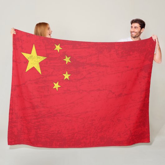 Die China Flag - Ein Tapestry des chinesischen Erb Fleecedecke (Beispiel)