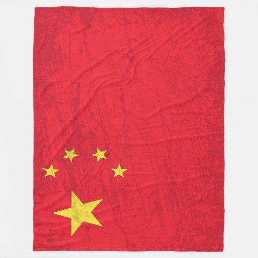 Die China Flag - Ein Tapestry des chinesischen Erb Fleecedecke (Vorderseite)