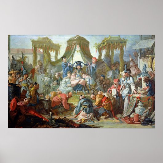 Die chinesische Ehe oder ein Publikum mit Poster (Vorne)