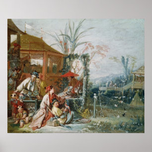 Die chinesische Jagd, c.1742 Poster