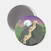 Die Chinesische Mauer Magnet (Vorderseite/Rückseite)