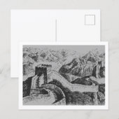 Die Chinesische Mauer Postkarte (Vorne/Hinten)
