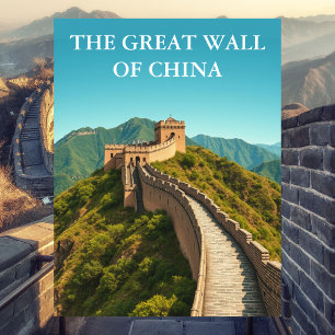 Die Chinesische Mauer Reise Vintage Postkarte
