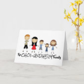 Die Choi-Undheim Family Card (horizontal) Karte (Gelbe Blume)