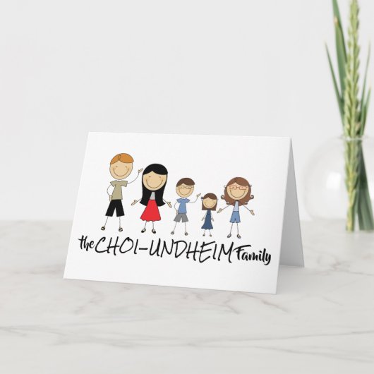 Die Choi-Undheim Family Card (horizontal) Karte (Vorderseite)