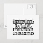 Die Christen Wollte.. Postkarte (Vorne/Hinten)